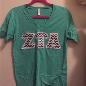 ZTA Stitched Letter American Apparel Tee