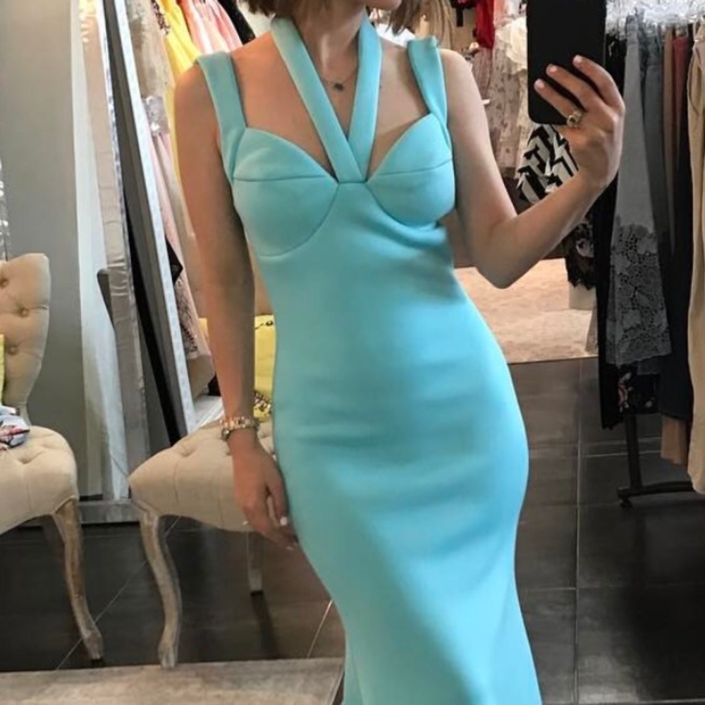 Formal ice blue dress