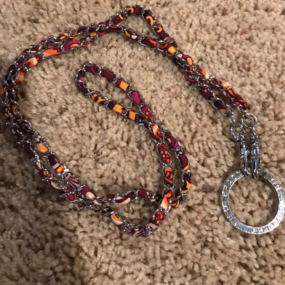 Vera Bradley chain link lanyard