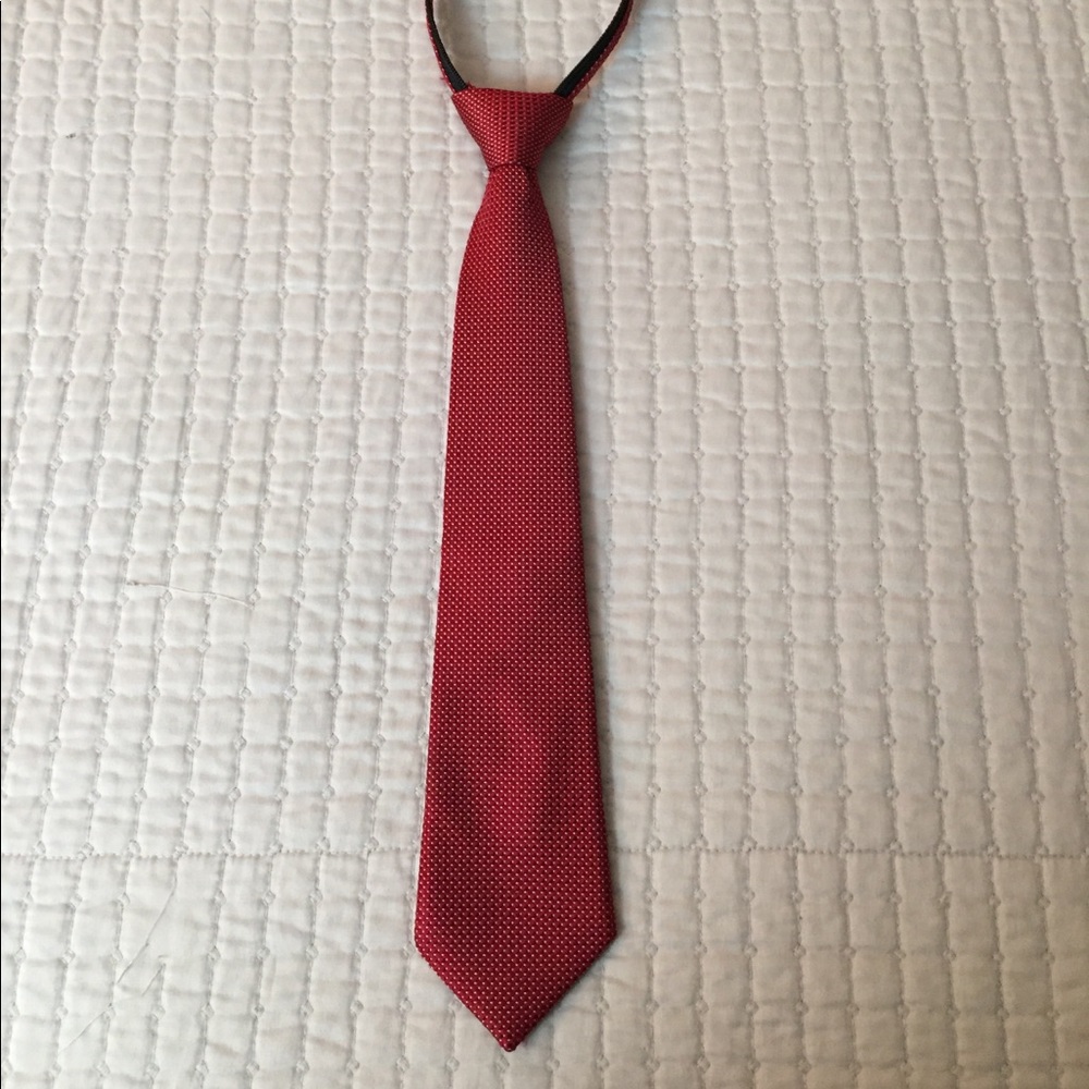 Nordstrom Red Zipper Boys Tie