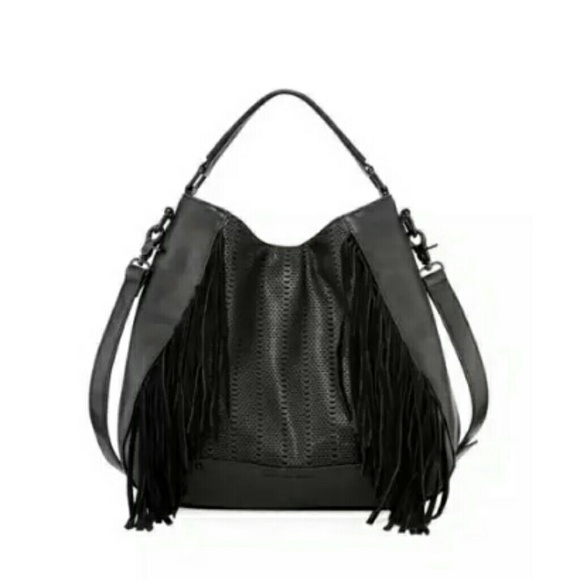 French Connection Rose Hobo in Black - Picture 1 of 5