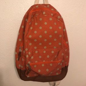 Orange backpack