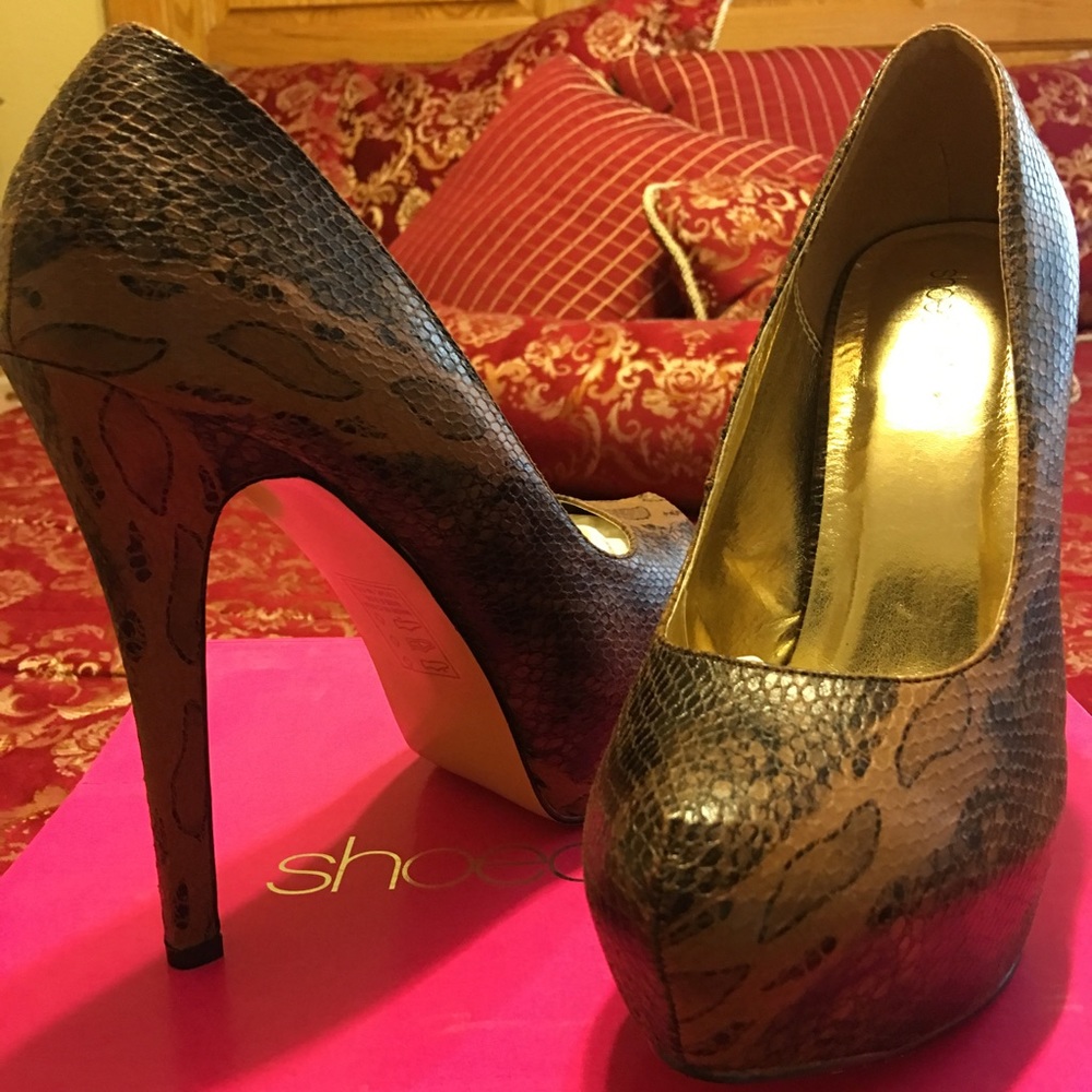 Brown and Beautiful Platform Heels