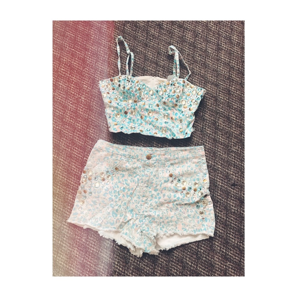 Mermaid Baby Blue "Rave" Outfit