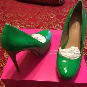Summer Lime Green Color Heels