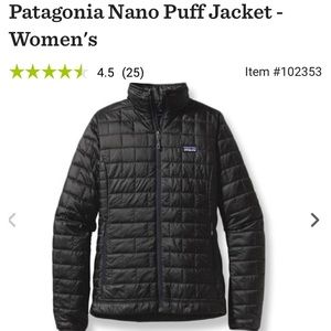 ISO Women's Patagonia Nano Puff Jacket in a small