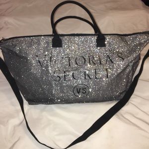 Huge Victoria Secret glittery bag $50