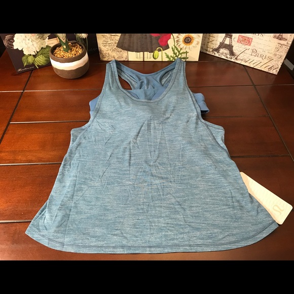 Lululemon Glide and Stride Tank-Blue, 8-12 - Picture 2 of 5