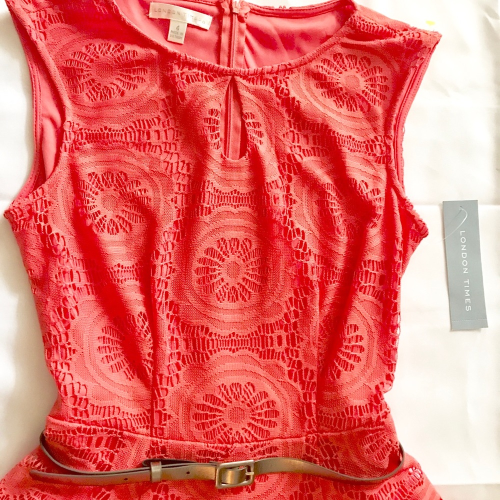 L O N D O N  T I M E S  Belted Dress