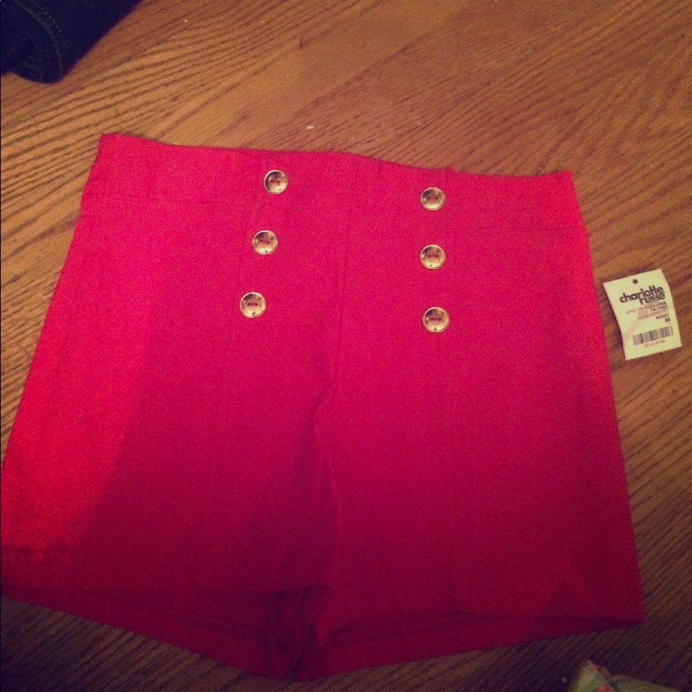 Pink high wasted shorts
