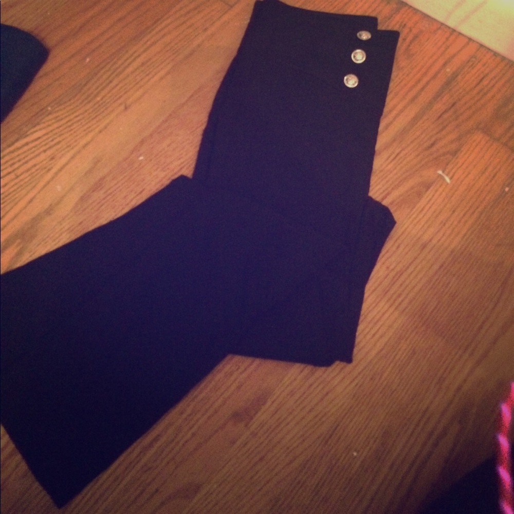 High wasted black pants