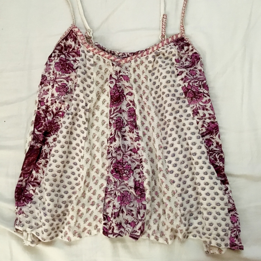 AE Floral Trapeze Tank