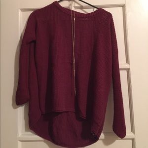 Back cutout sweater