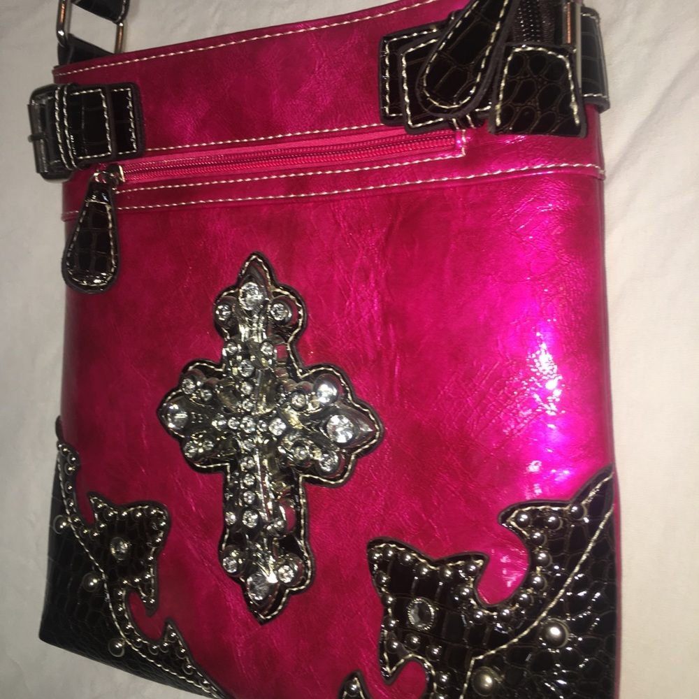 Hot Pink Cross Shoulder Bag
