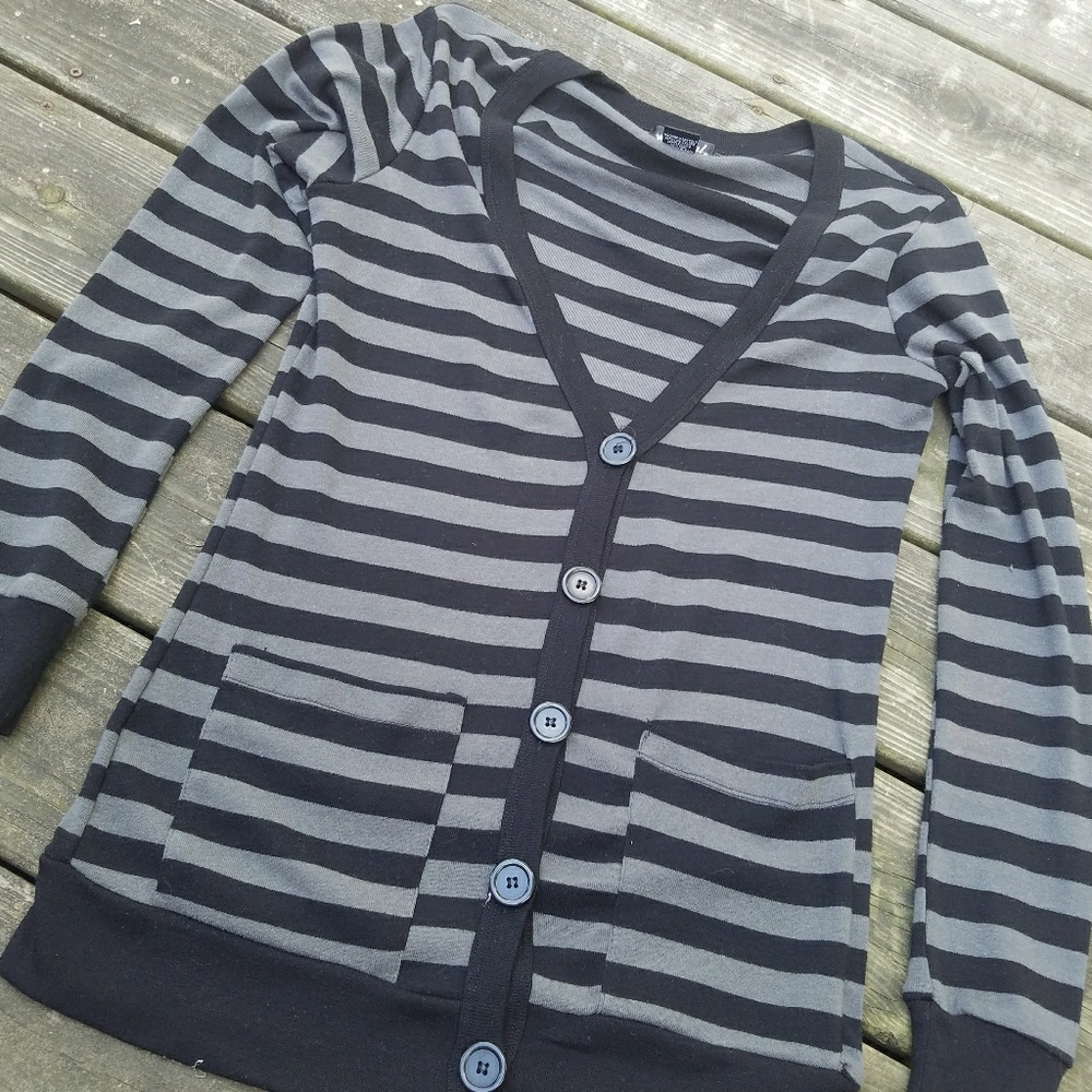 $Wet Seal striped cardigan$