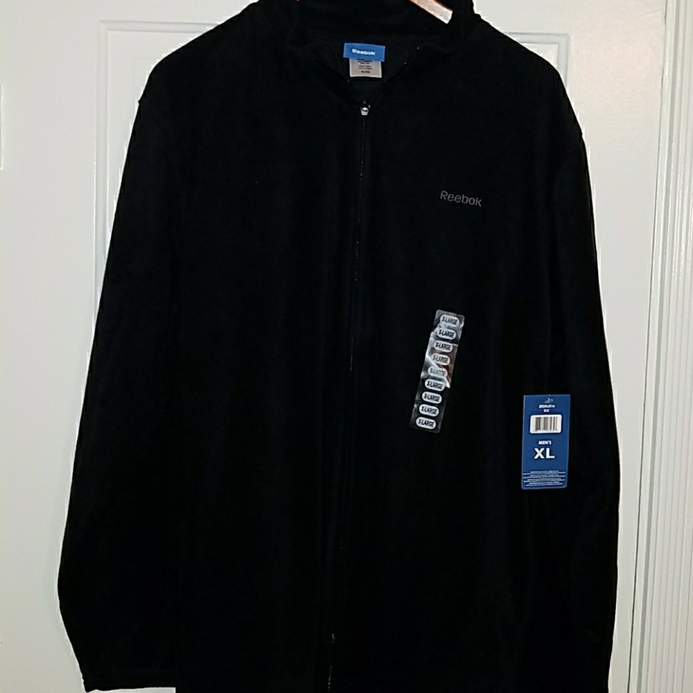 Black flece sweater by Reebok