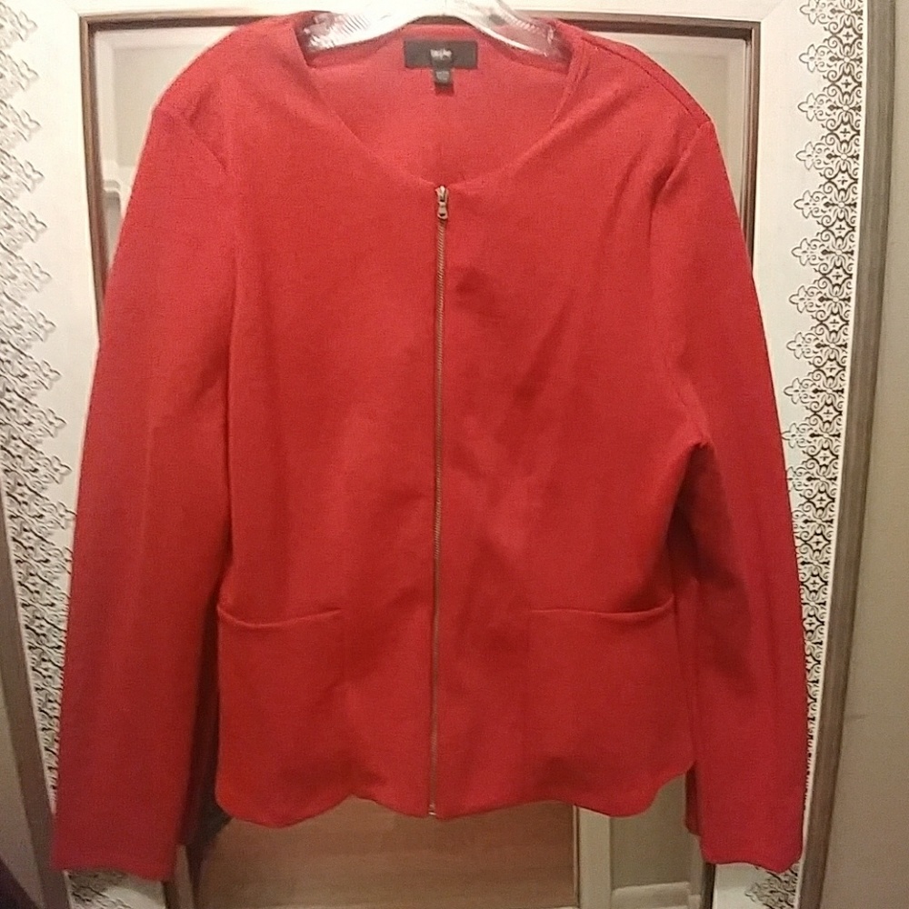 Mossimo Supply Co. Collarless Peplum Blazer