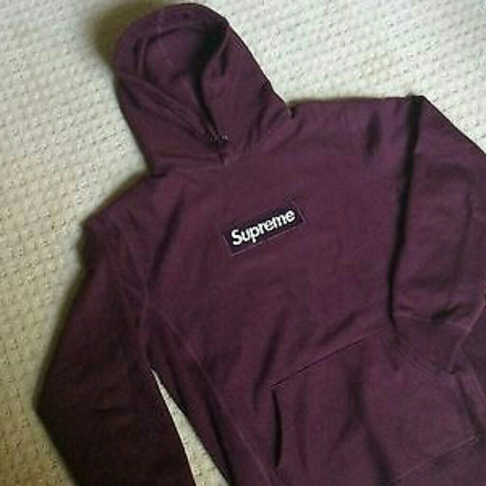 Purple Supreme hoodie