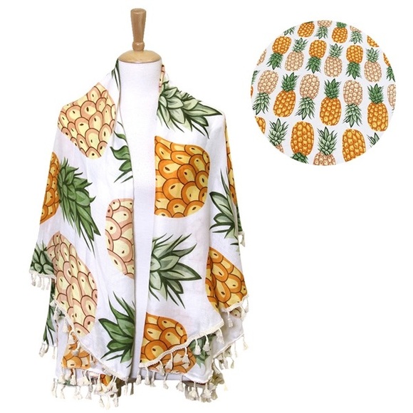 🍍 Pineapple round beach throw - Picture 3 of 7