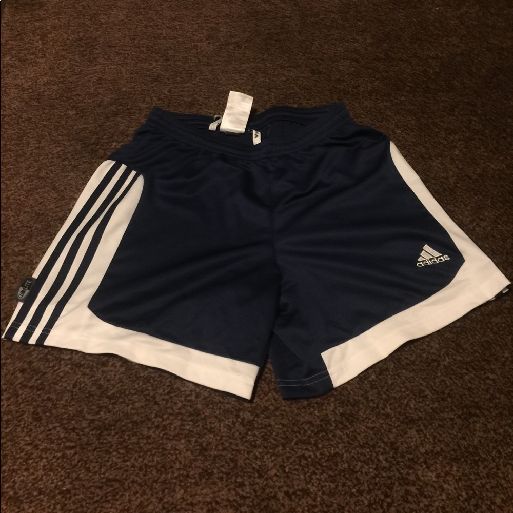 Navy Blue Adidas Soccer Shorts