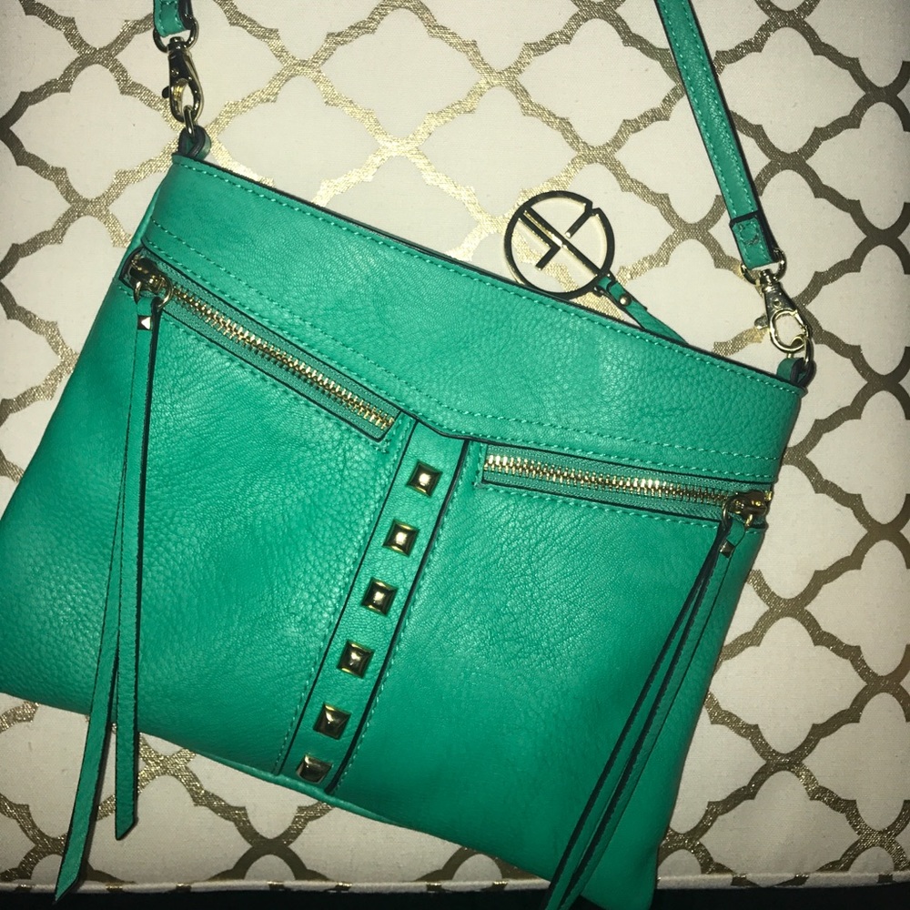 Gianni Bini Studded Tassel Crossbody Purse