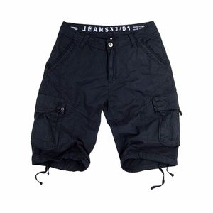 Men's Big Cargo Shorts Navy color #27S-NY