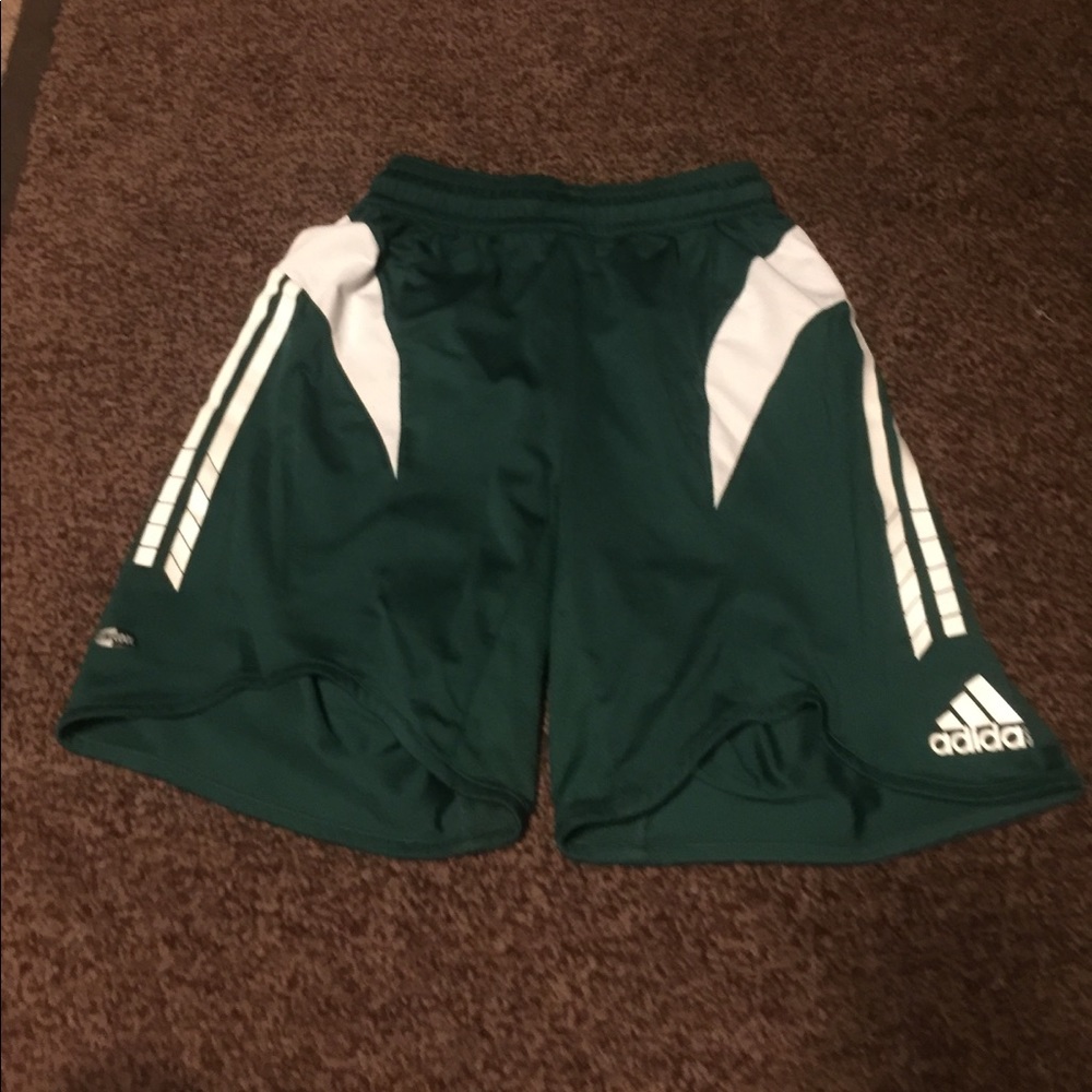 Green Adidas Soccer Shorts