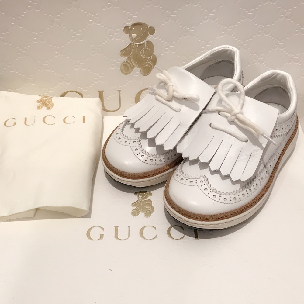 Gucci Toddler/Children Unisex Leather Golf Loafers