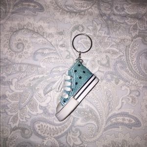 Mini blue high top keychain