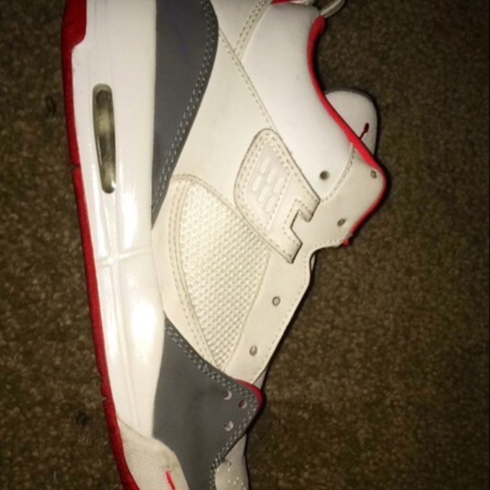 White, Red, & Gray Jordans