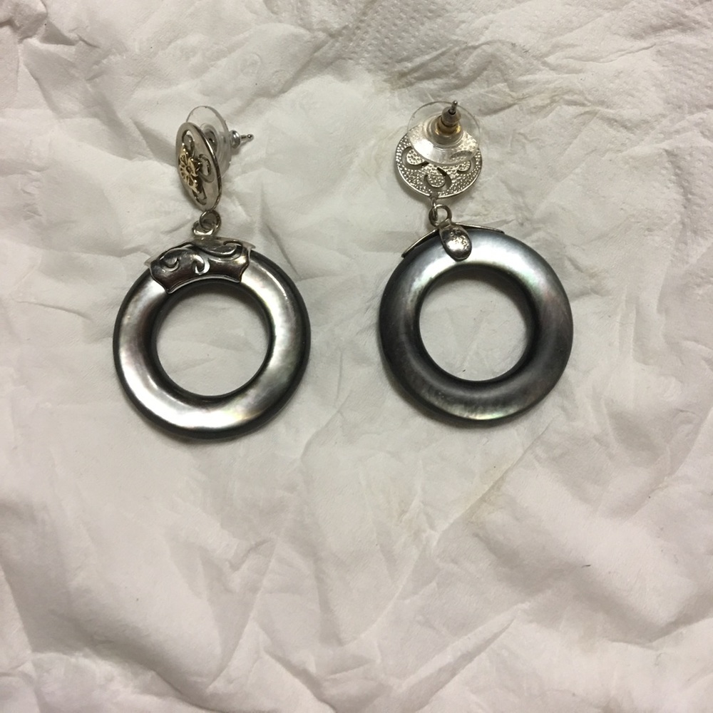 Earrings 14k&925  large dangle earrings