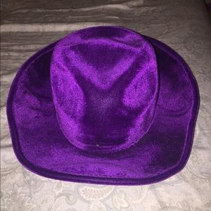 Deep purple velvet hat