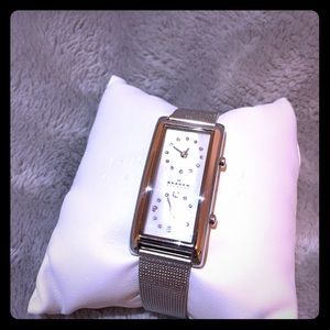 Skagen Rare dual time silver; Swarovski crystals