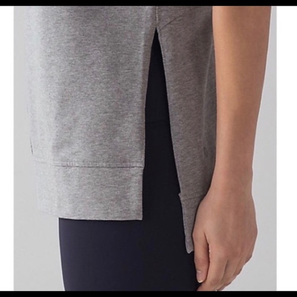 Lululemon Cut Above Tee-Light Gray, Size 10 - Picture 2 of 7