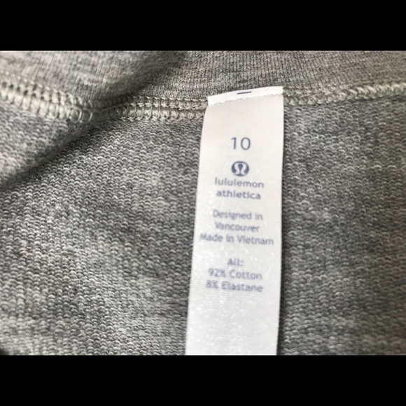 Lululemon Cut Above Tee-Light Gray, Size 10 - Picture 7 of 7
