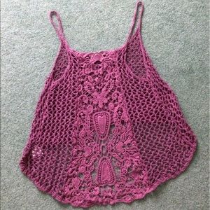 Pins & Needles (UO) Crochet Tank Top