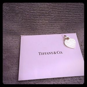 Rare Tiffany & Co. 727 Fifth Ave Heart Tag Pendant