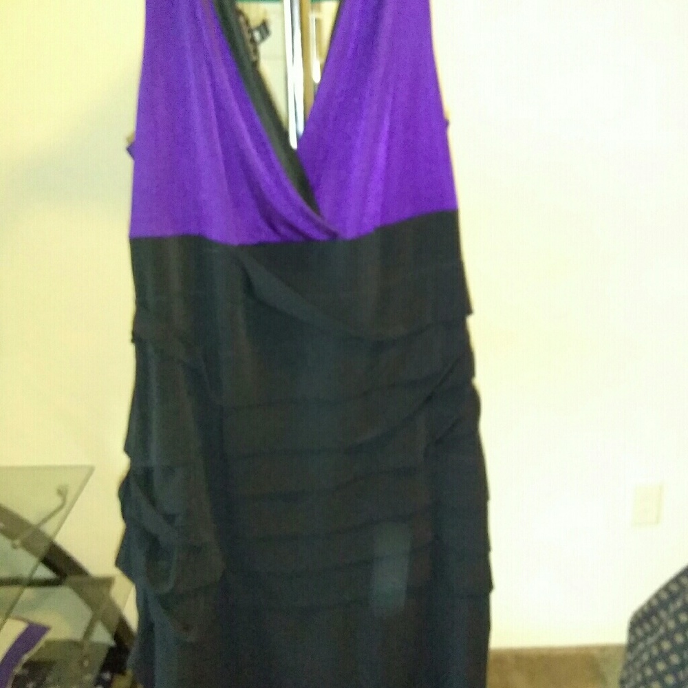 Black and purple dress