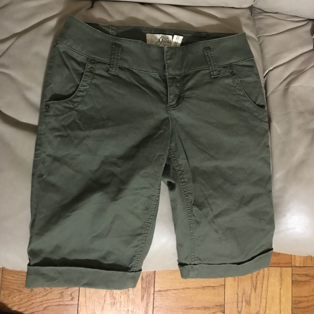 Forest green Bermuda shorts