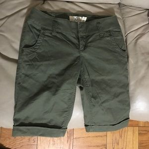 Forest green Bermuda shorts