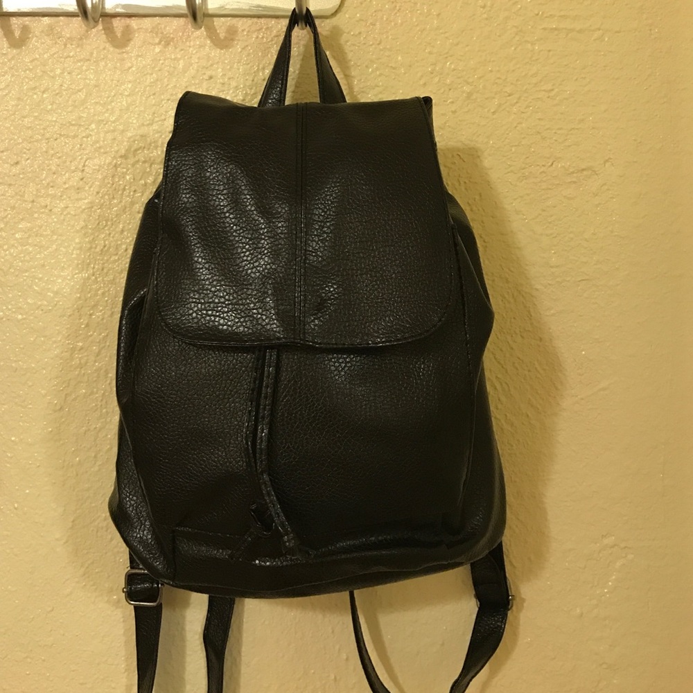 Small leather backpack