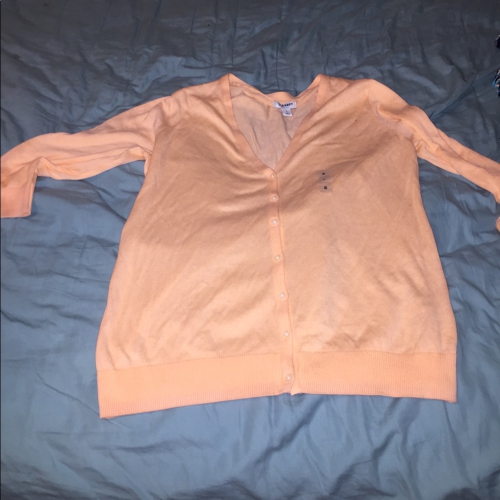 Orange Old Navy Cardigan
