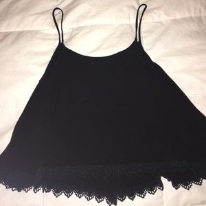 Black crop top
