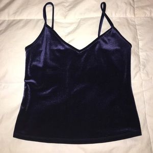 Velvet blue tank top