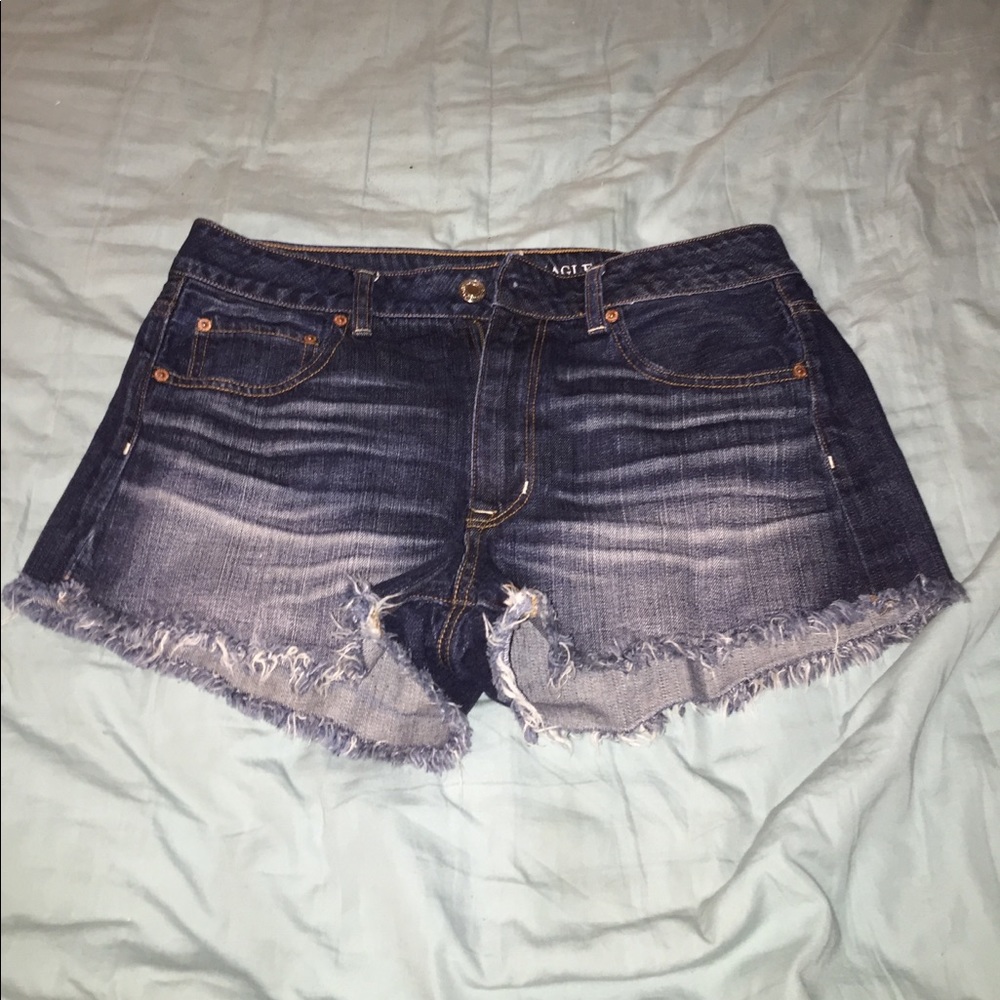 Dark Wash Denim American Eagle Shorts