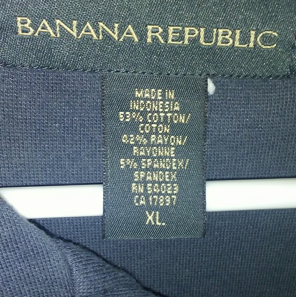 Open collar polo (no buttons) shirt