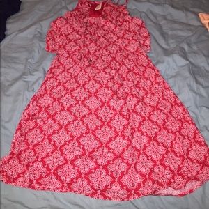 Faded Glory V- Neck Spaghetti Strap Dress