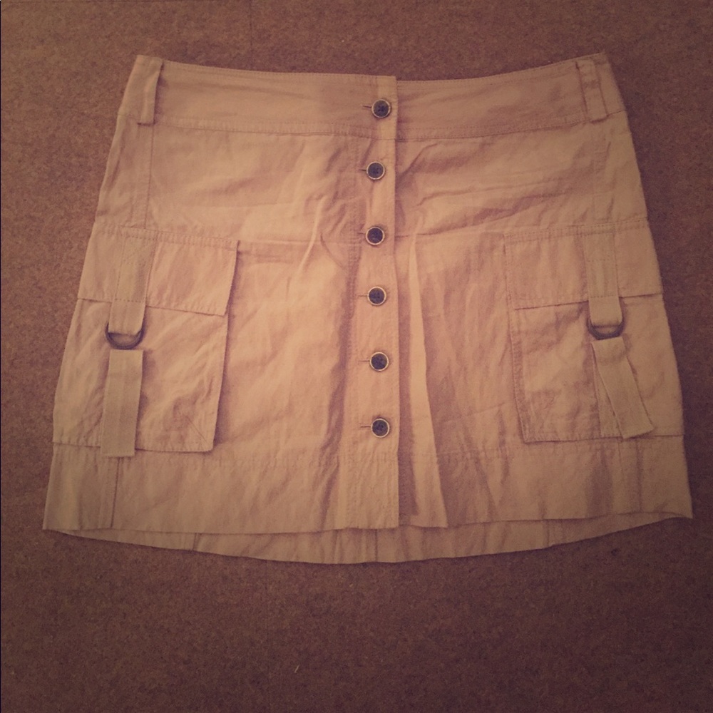 Banana Republic Kackey cotton cargo mini skirt