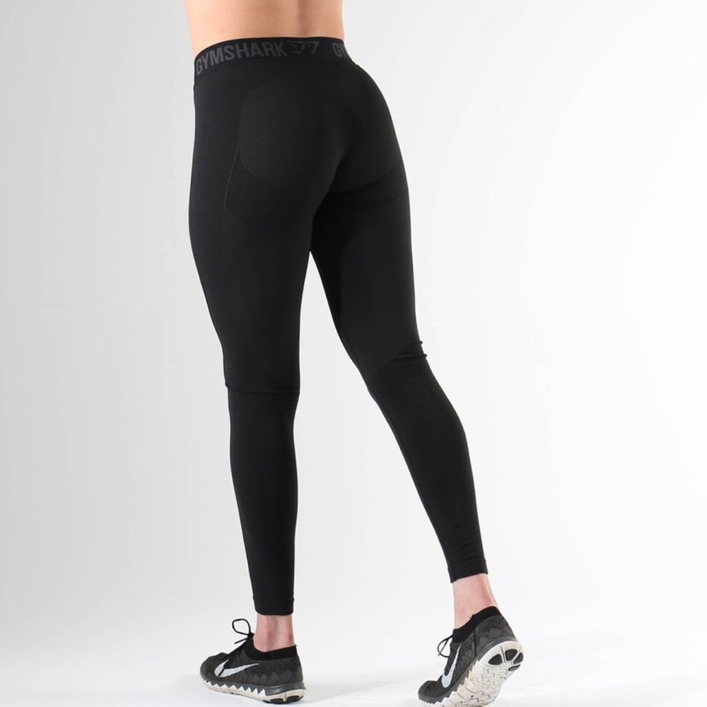 Gym shark pants work out legging NEW black Large