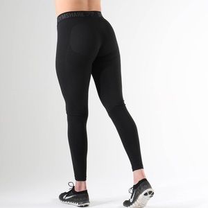 Gym shark pants work out legging NEW black Large